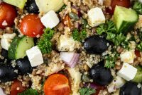 Protein-Packed Quinoa Lentil Salad with Fresh Herbs and Lemon