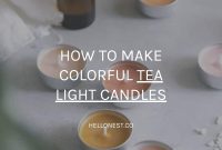 Colorful Tea Light Candles: Step-by-Step Guide to Make Your Own