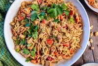 Creamy Peanut Chicken Noodles Recipe for Weeknight Dinner