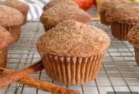 Fluffy Applesauce Donut Muffins — Soft Baked Apple Treats