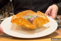 How to Make Crispy Asiago Cheese Bowls for Serving Soup and Salad