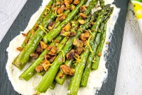 Oven-Roasted Asparagus with Creamy Mascarpone Drizzle