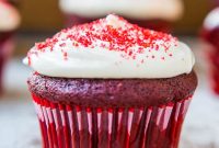 Red Velvet Cupcakes with Silky Vanilla Cream Cheese Frosting