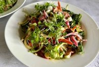 Summer Zucchini Noodle Salad with Lemon Herb Vinaigrette
