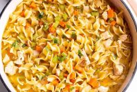 Hearty Dutch Oven Chicken Noodle Soup Recipe
