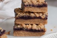 Peanut Butter and Jelly Bars Recipe — Homemade Snack Bars
