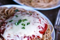 Crispy Chicken Parmesan with Homemade Marinara and Mozzarella