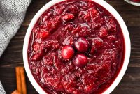 Homemade Cranberry Sauce with Citrus and Warm Spices