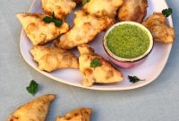 Chetna Makan’s Potato Samosas with Coriander-Mint Dipping Sauce