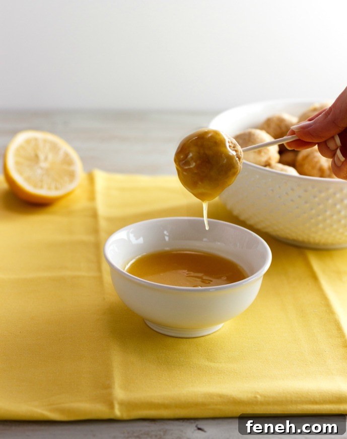 Lemon Cream Cake Pops Low Carb & Paleo