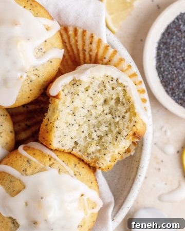 Lemon poppy seed muffins