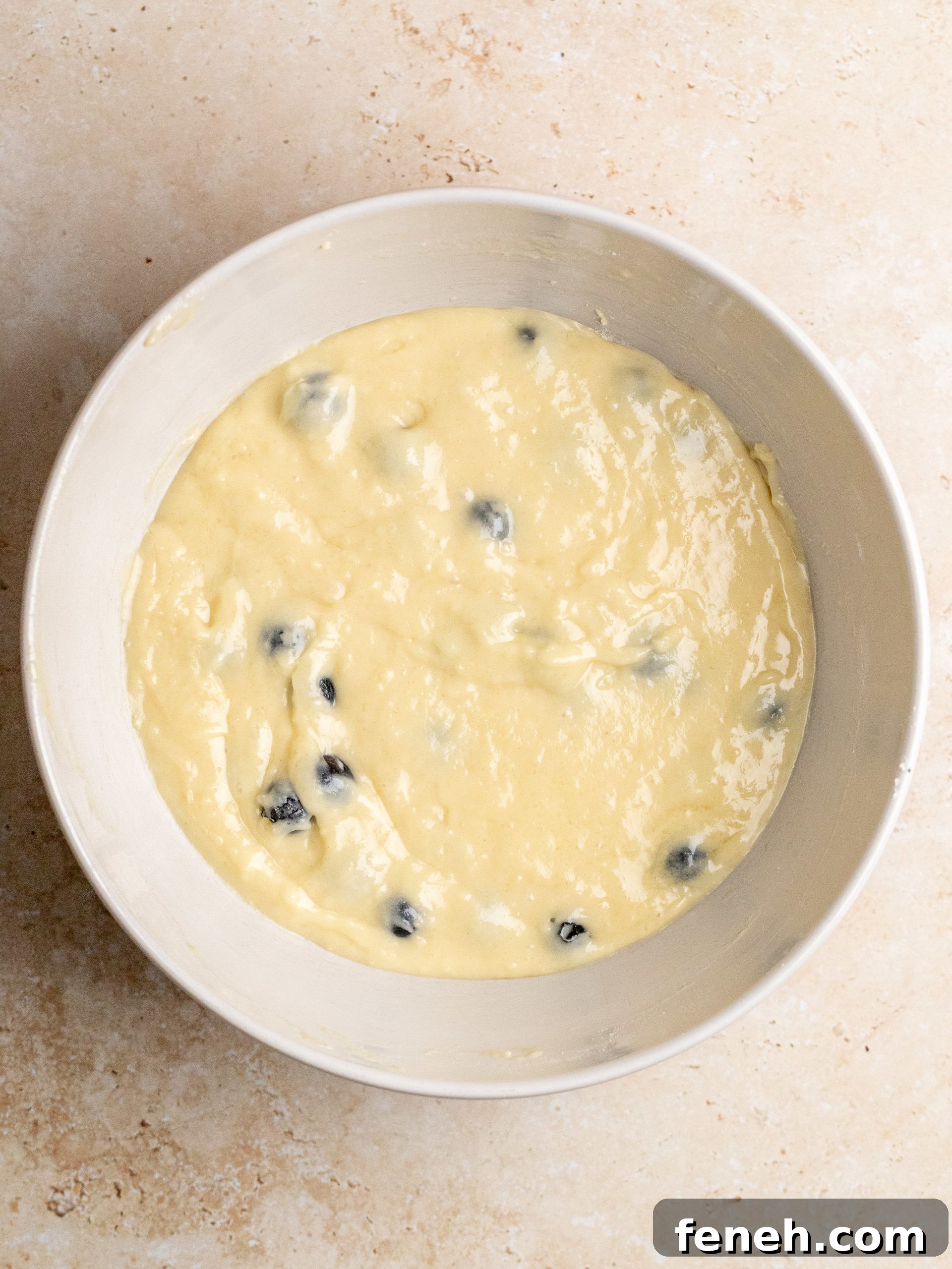 Preparing muffin batter