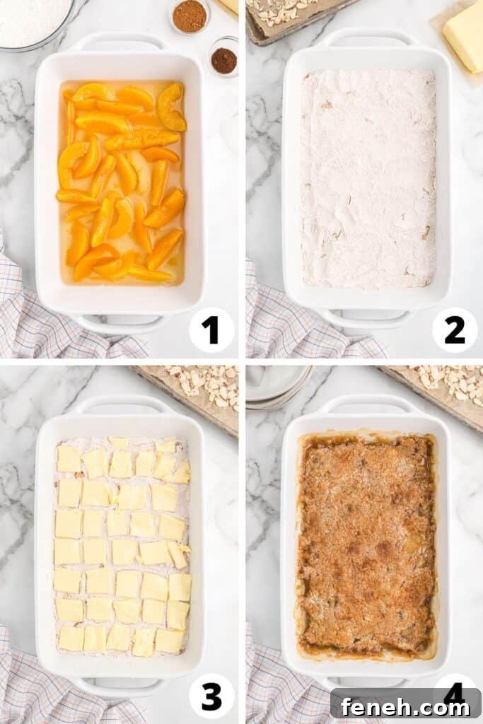 Easy Peach Cobber Cake