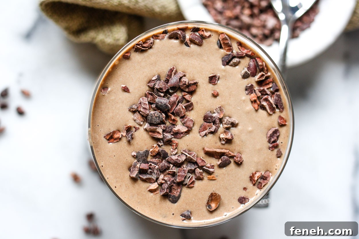 espresso chocolate chip smoothie