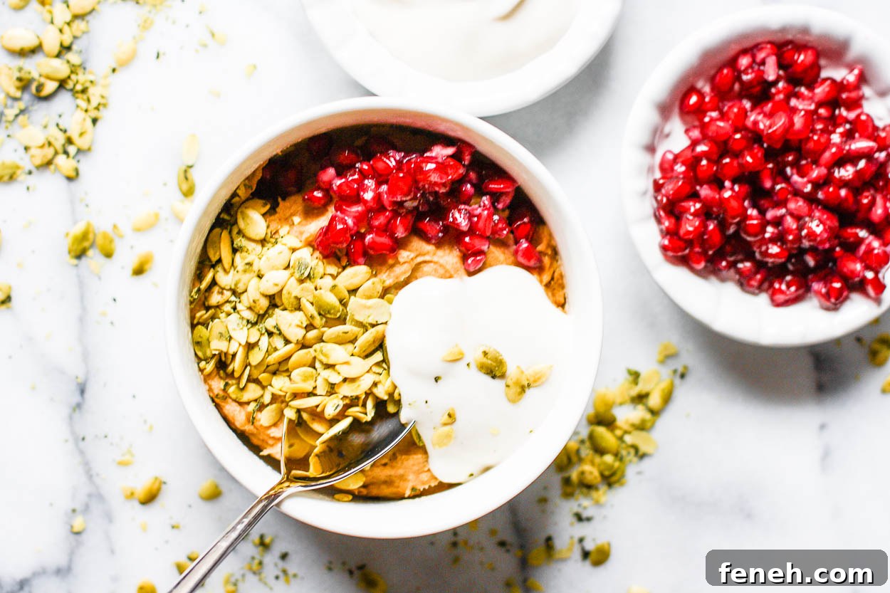 creamy sweet potato bowl