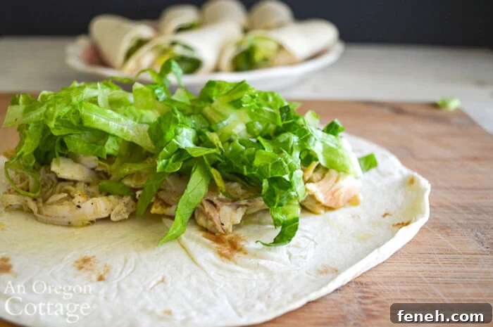Chicken Caesar Wraps