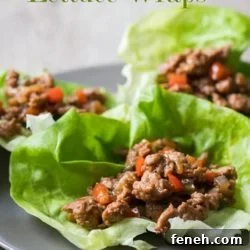 Healthy Turkey Lettuce Wraps | @EatBetterRecipes