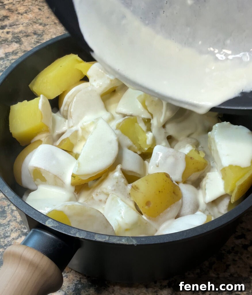 Garlic Cheddar Mashed Potatoes