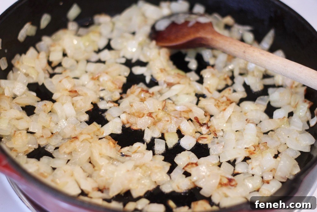 sauteed onions for vanilla rice pilaf