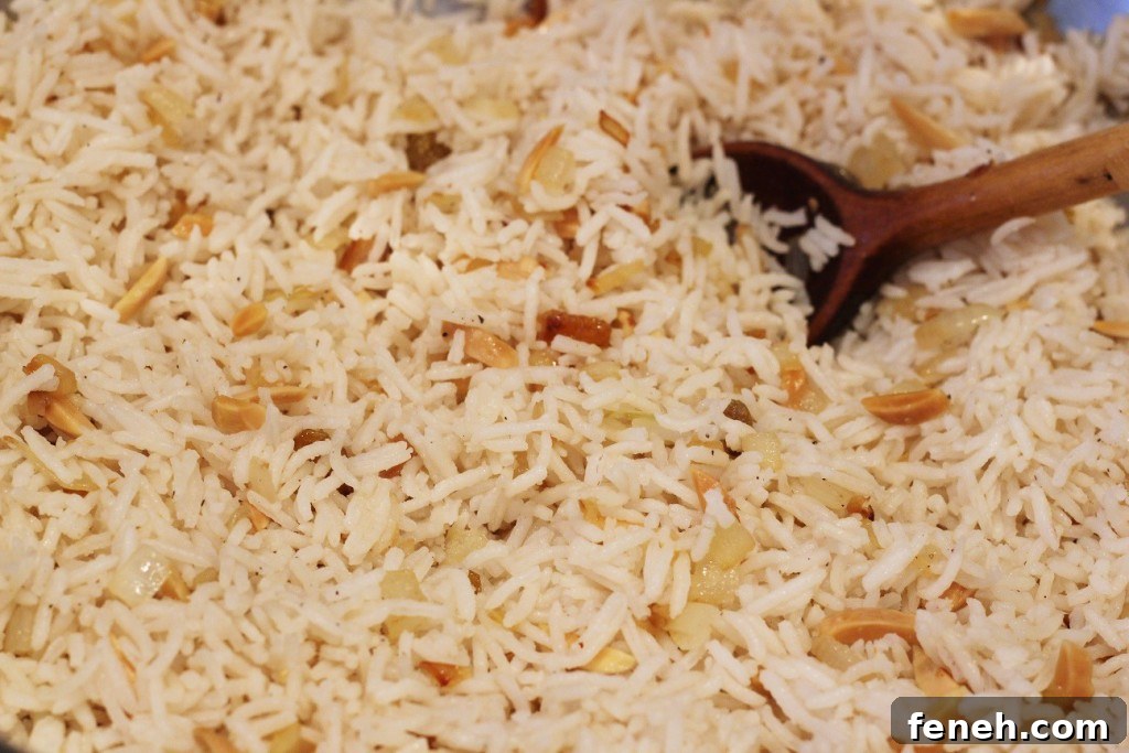 Vanilla Rice Pilaf, elegant side dish