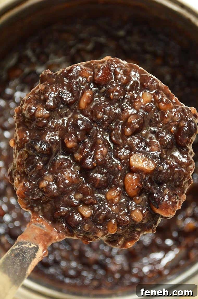 red bean paste