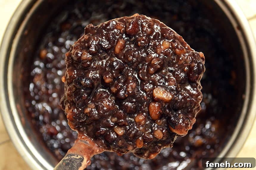 red bean paste
