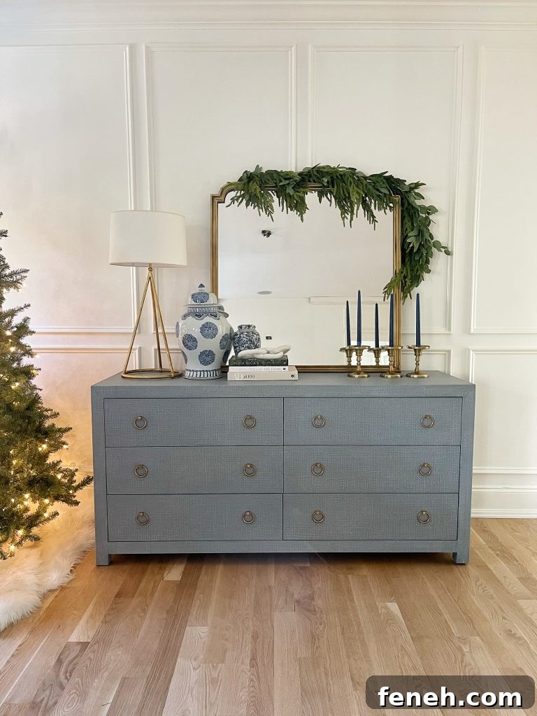driftway dresser with aperture mirror