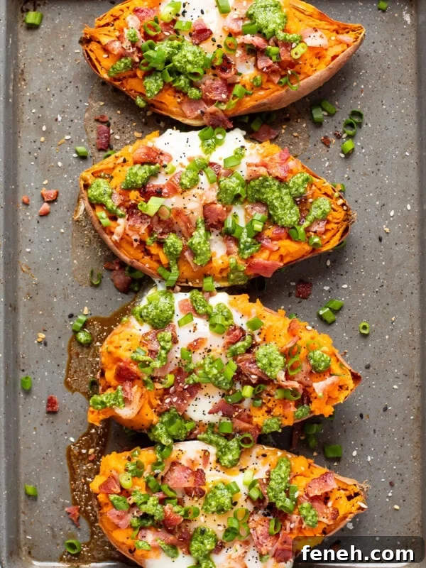 Breakfast Stuffed Sweet Potatoes