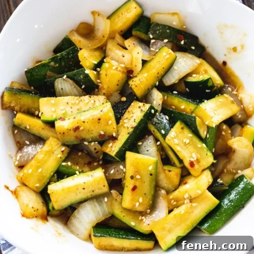 Sautéed zucchini