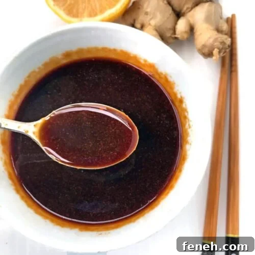 Ginger sauce in a bowl