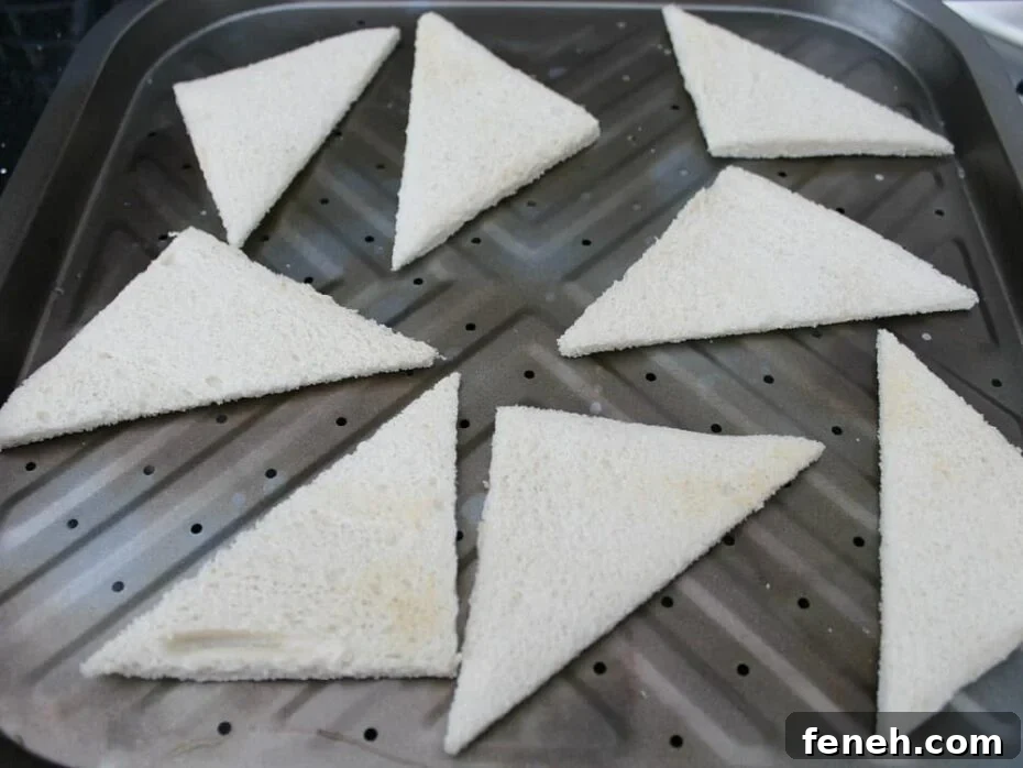 Easy Melba Toast cutting bread