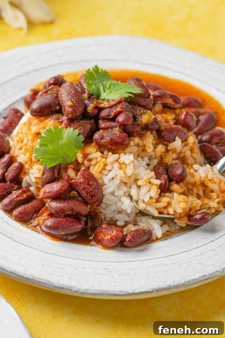 habichuelas guisadas on a plate