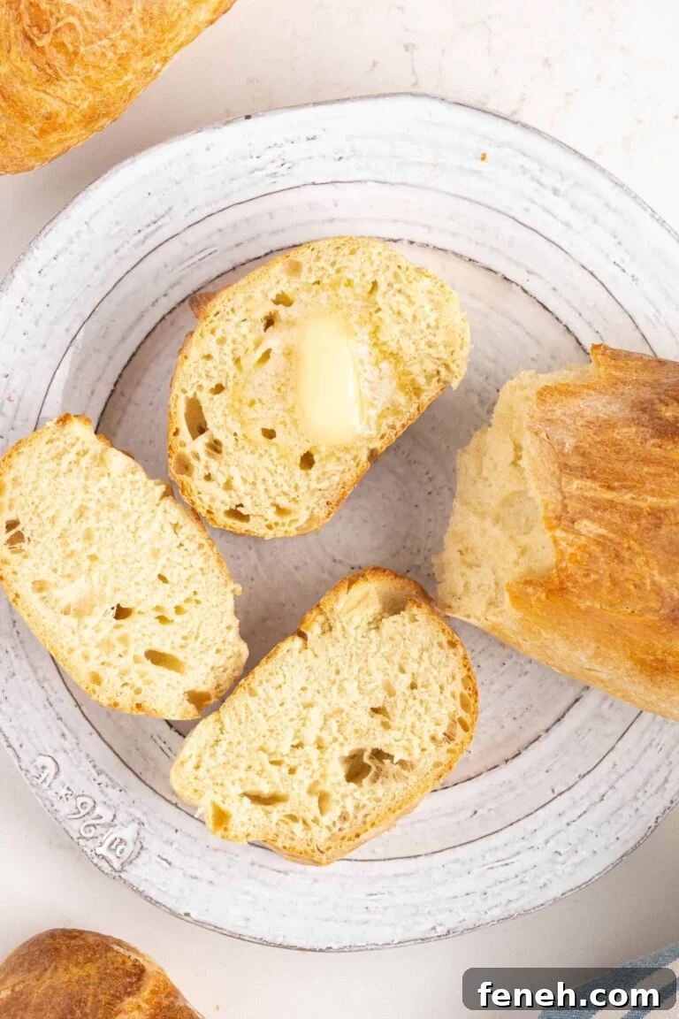 A plate of pan de agua with butter