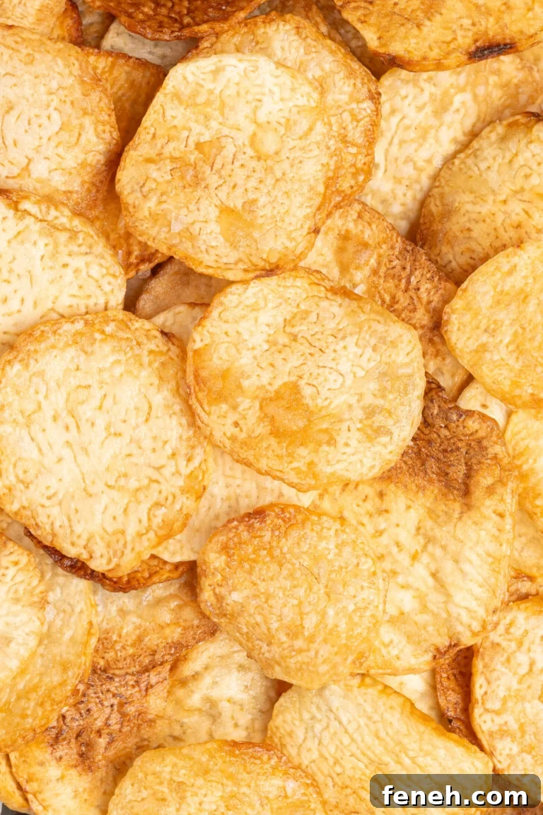 A bowl of taro chips.