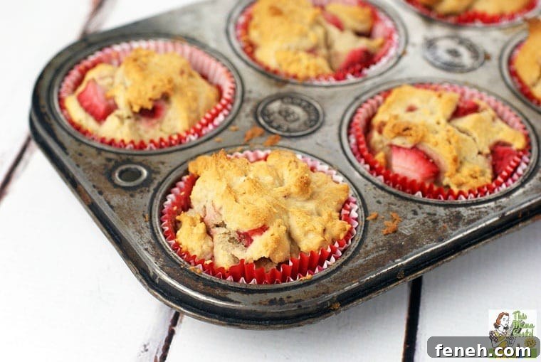 Easy Gluten Free Strawberry Yogurt Muffins @ This Mama Cooks