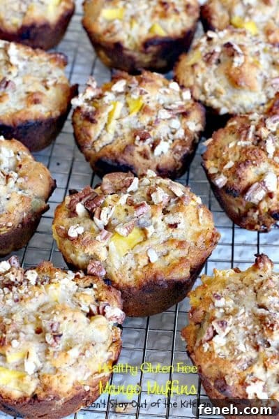 Healthy Gluten Free Mango Muffins @ Can't Stay Out of the Kitchen