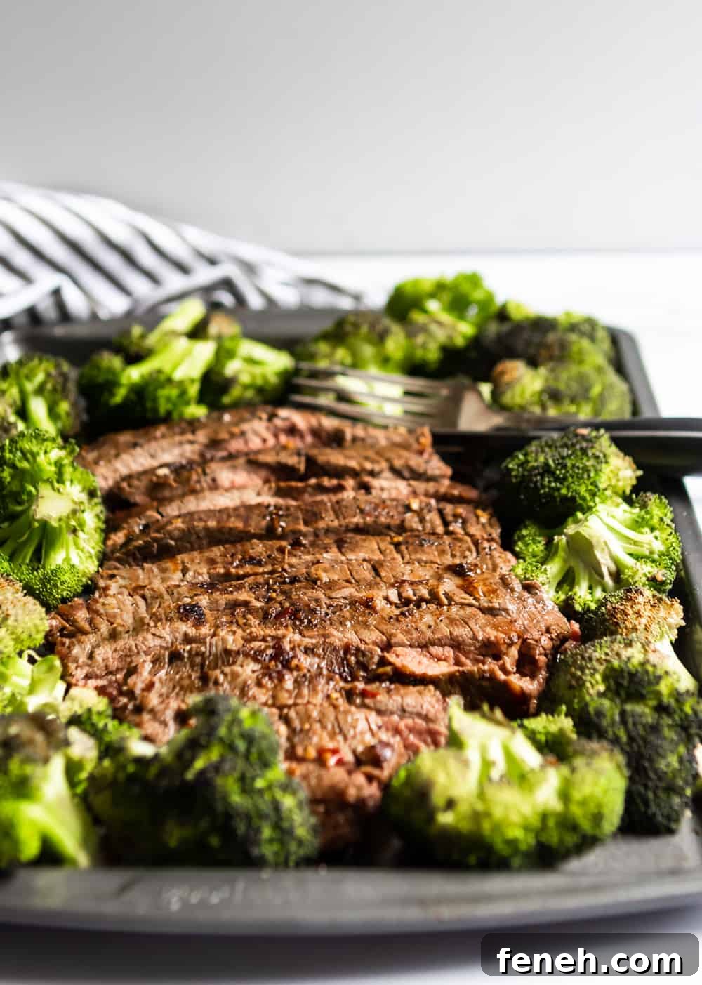 15-Minute Sheet Pan Steak and Broccoli Dinner Recipe 4 15 Minute Marinated Sheet Pan Steak and Broccoli Dinner