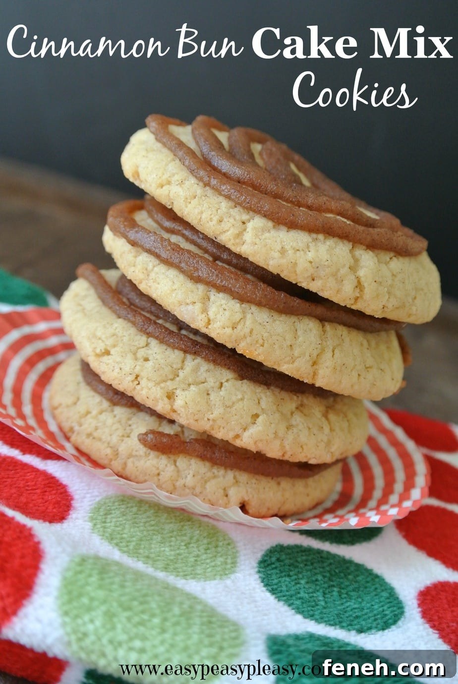 How to make cookies from a cake mix.