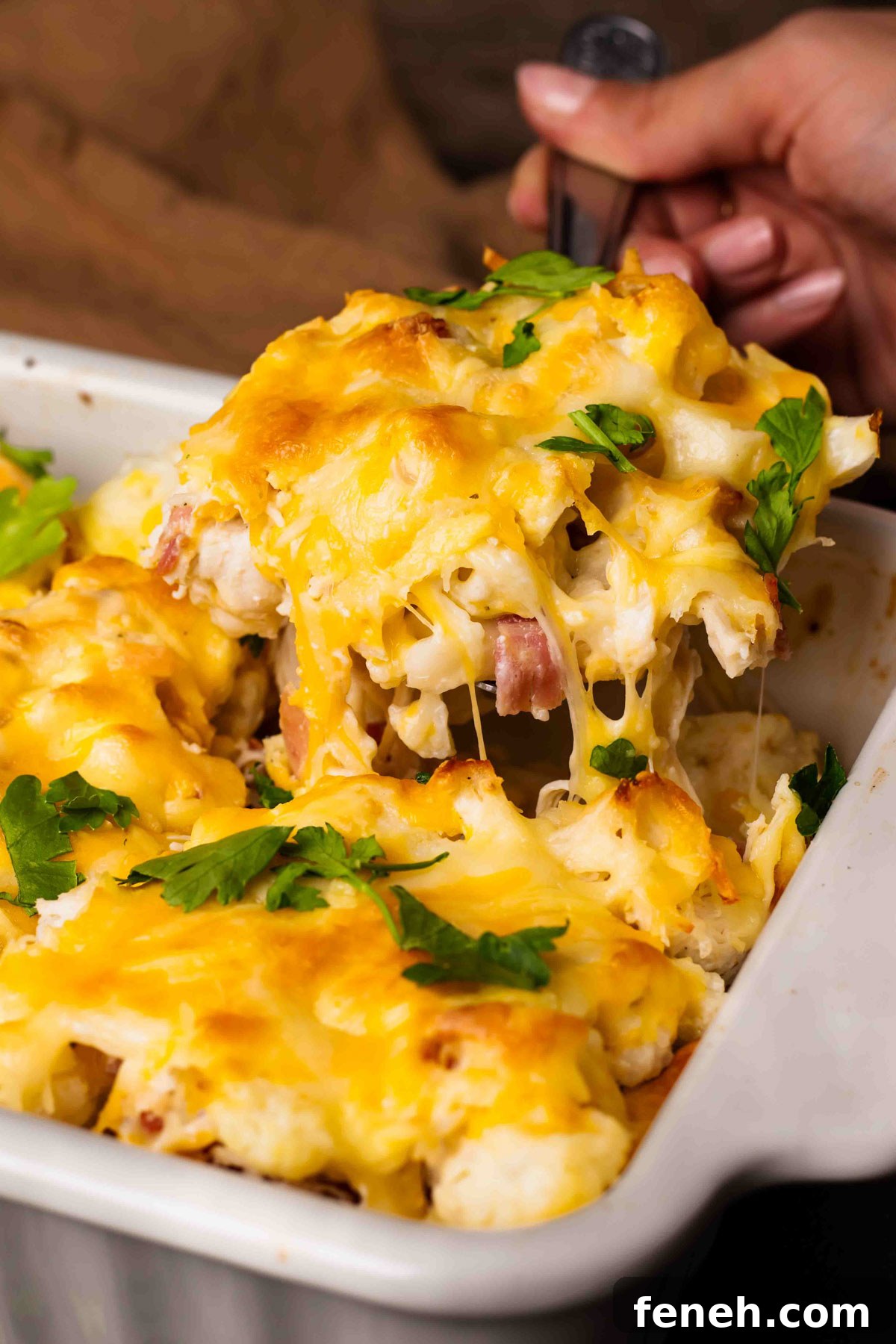 keto bacon ranch casserole