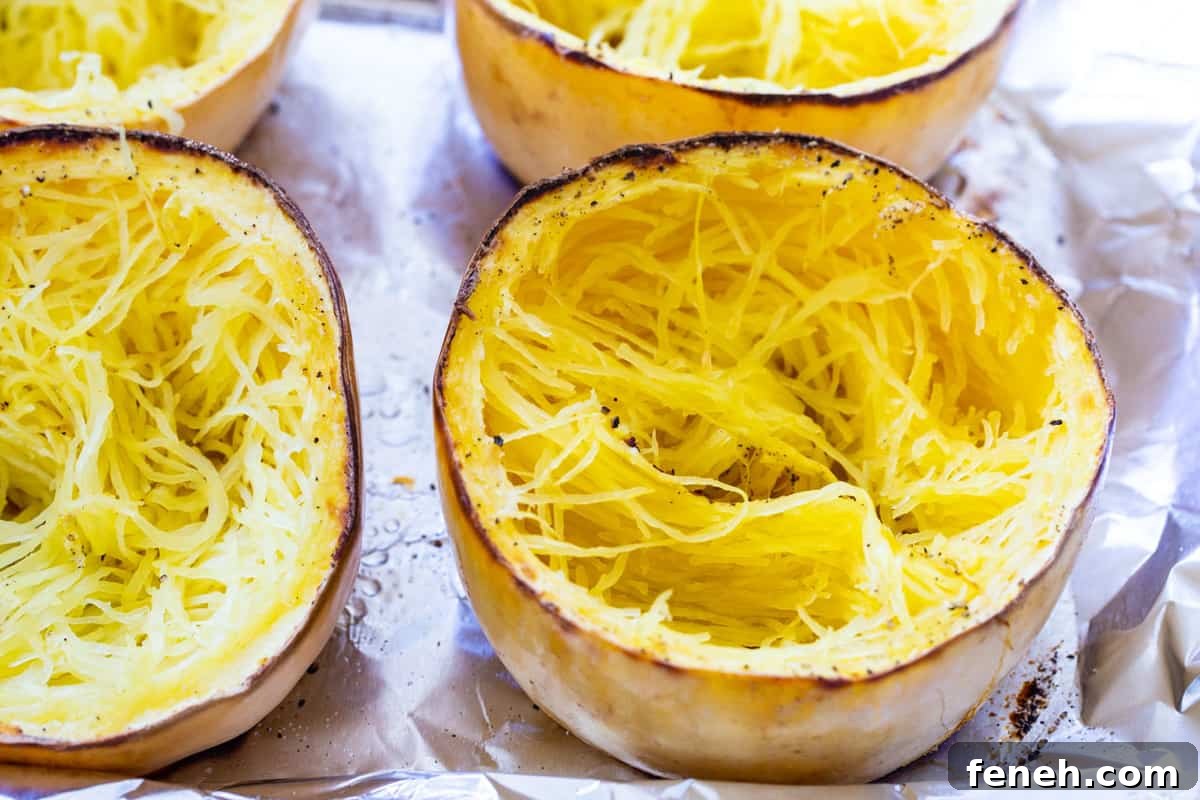 Roasted spaghetti squash