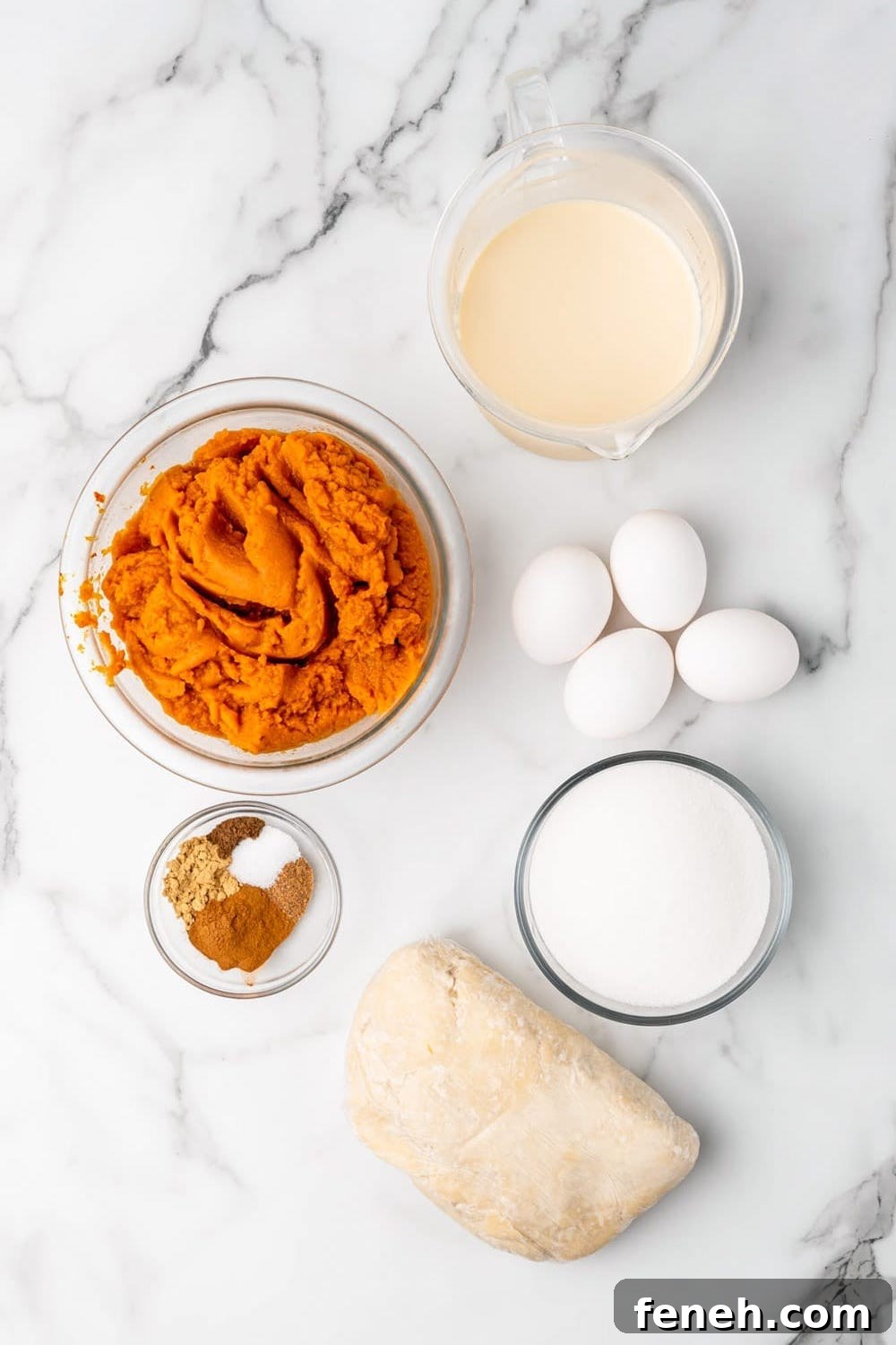 Classic Pumpkin Slab Pie Recipe for Fall Gatherings 3 Ingredients needed for making slab pumpkin pie