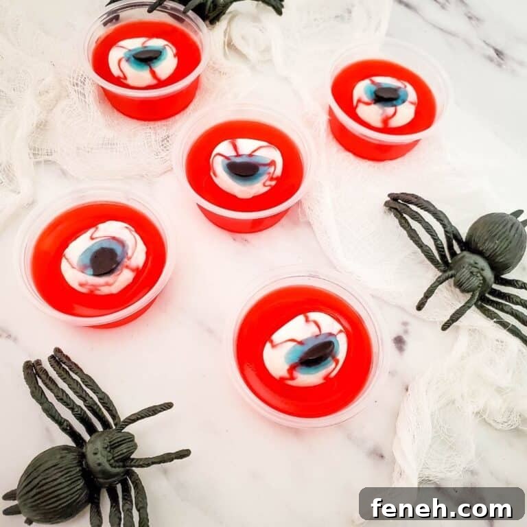 Halloween Shot Recipes and Spooky Shooter Ideas for Parties 5 Eyeball jello shots.