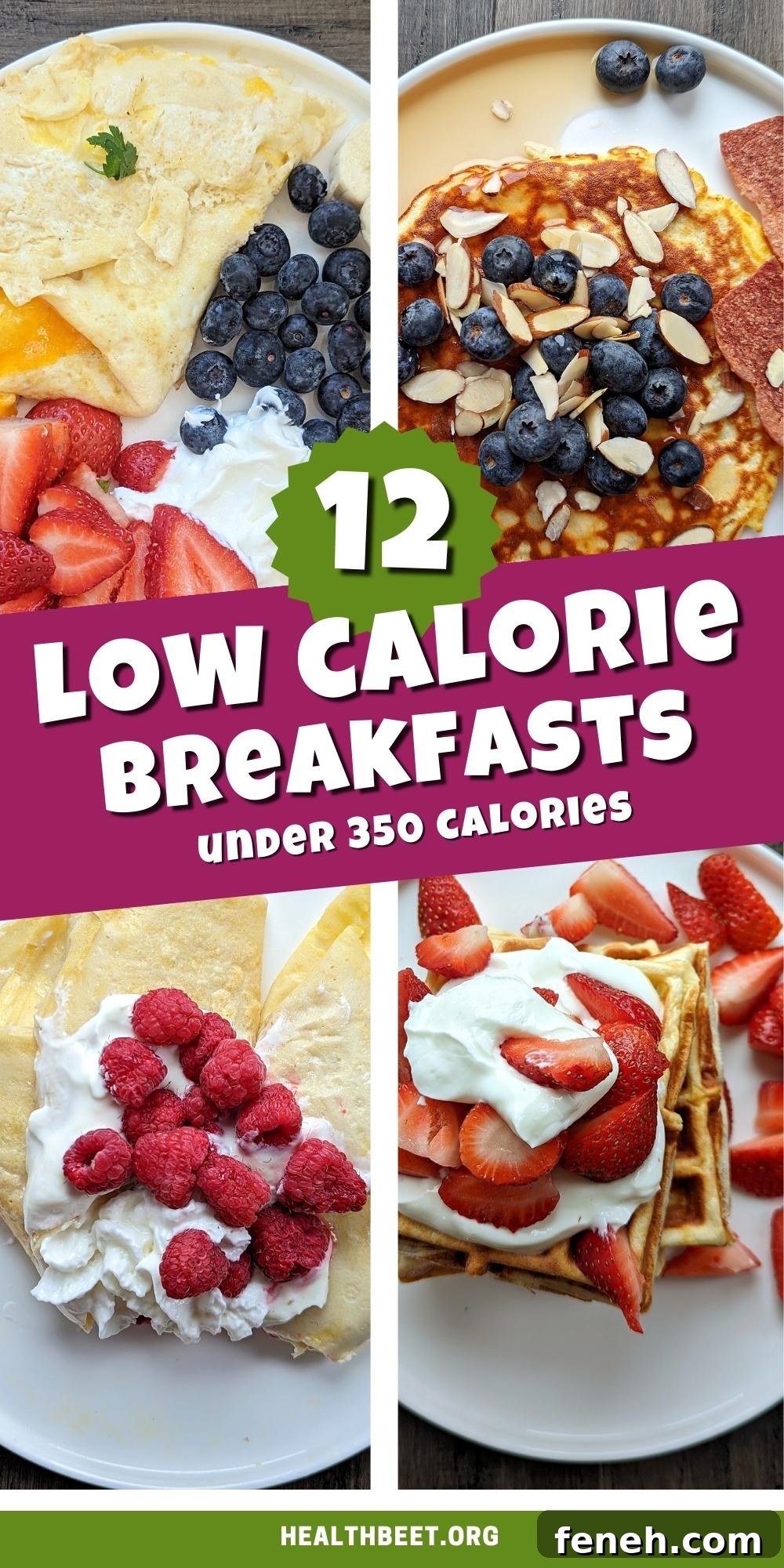 12 low calorie breakfast ideas- under 350 calories