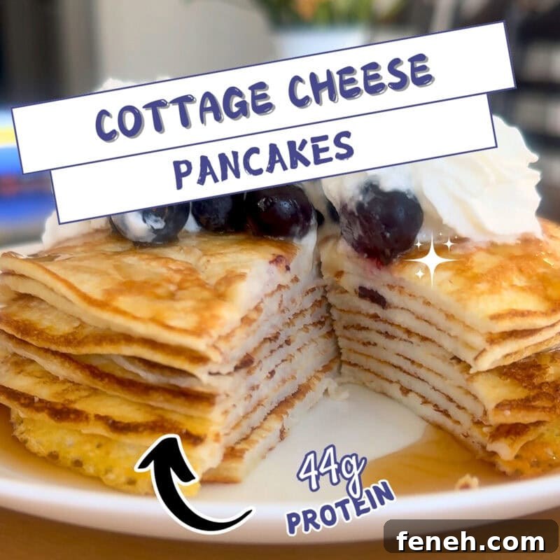 cottage cheese pancakes 44 g protein and under 400 calories
