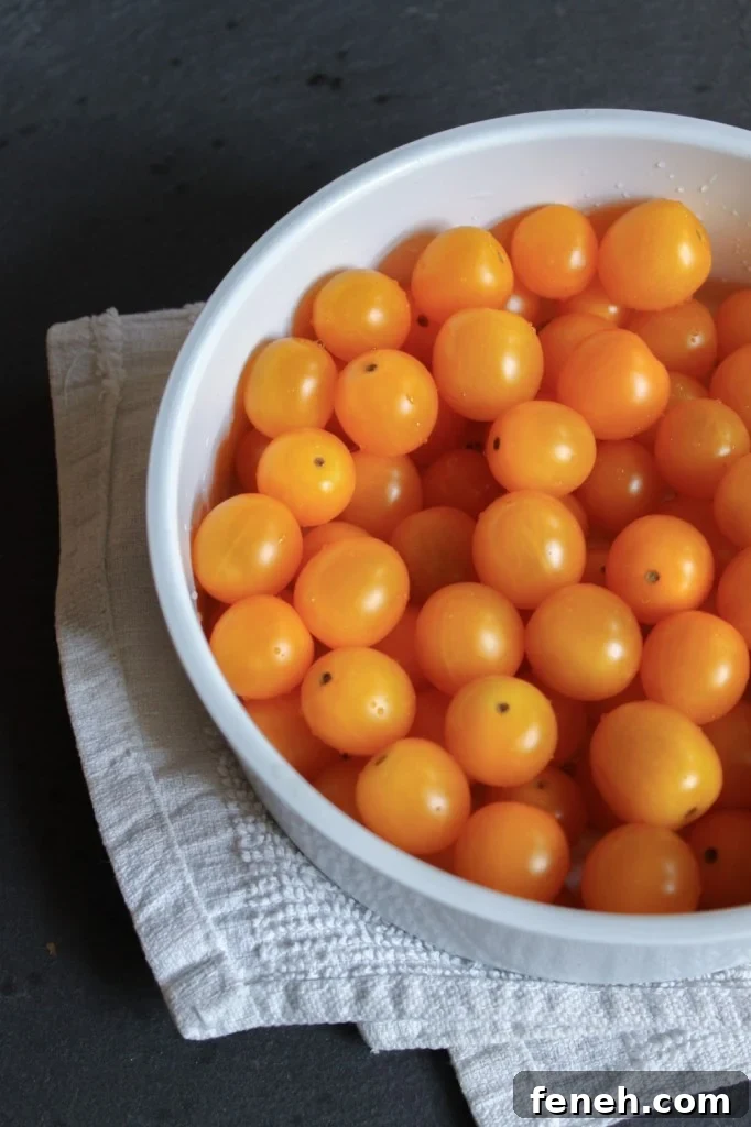 yellow cherry tomatoes