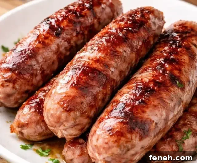 Air Fry Chicken Sausage