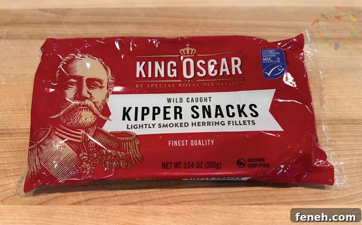 Canned kippers and canned fish options