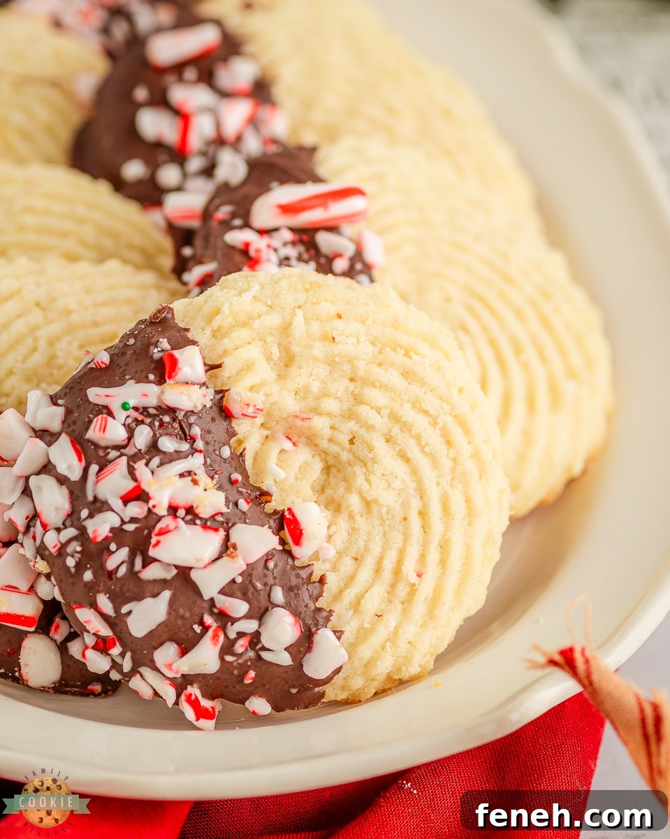 Peppermint Butter Cookies.