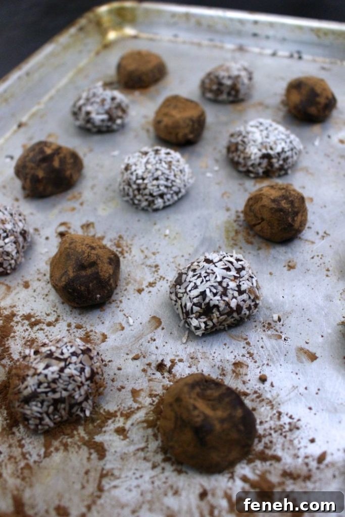 PEPPERMINT CHOCOLATE WHISKEY TRUFFLES