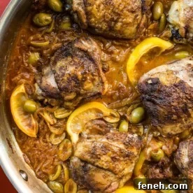 Chicken Thighs with Onions and Green Olives